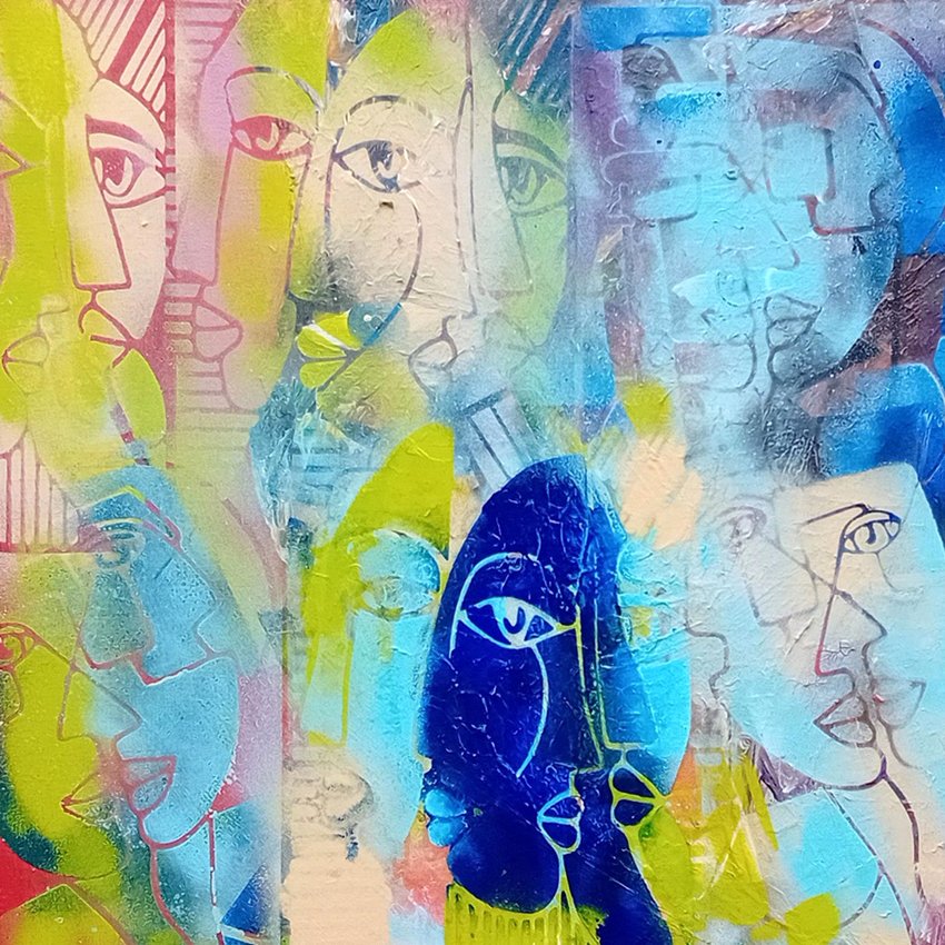 Fjerne 50x50cm ( solgt )