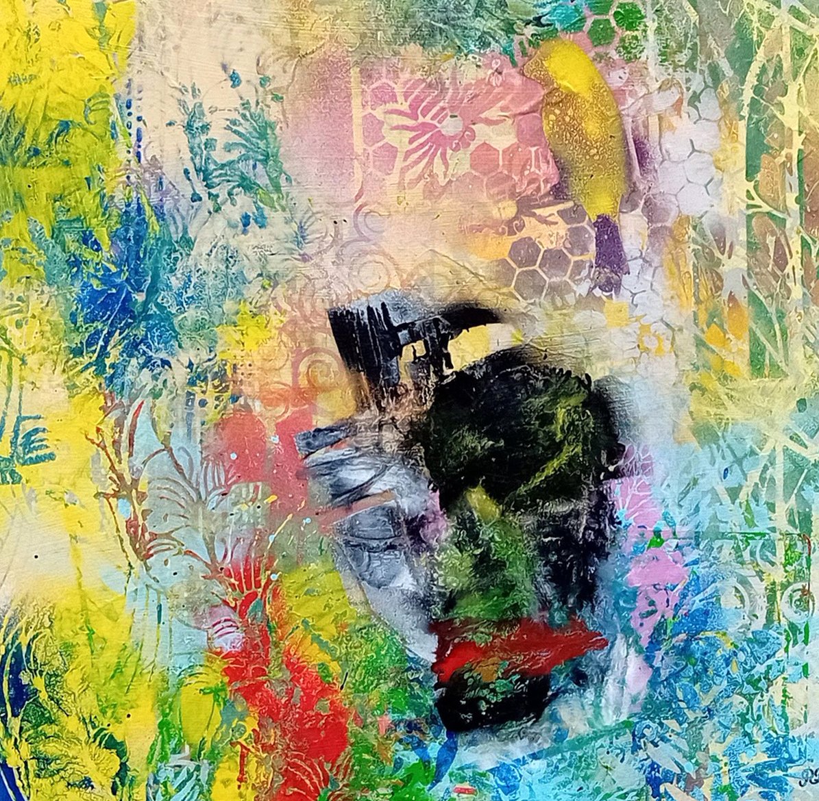 Kysset kommer vel 50x50cm